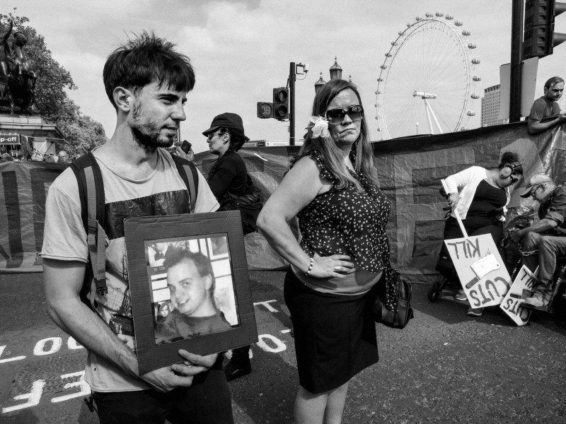 DPAC - Rights Not Games - A Week Of Action - September 4th-10th 2016 Westminster Bridge. the UK became the first country in the world to be investigated by the United Nations for grave and systematic violations of Disabled people’s rights. Photographs by Christopher John Ball - Part Two