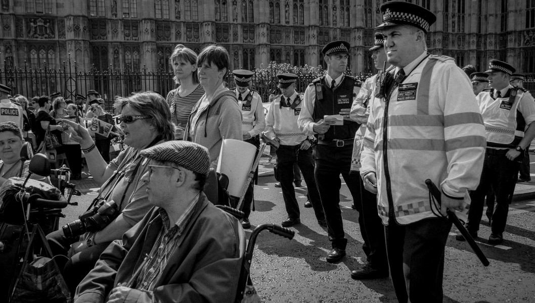 DPAC - Rights Not Games - A Week Of Action - September 4th-10th 2016 Westminster Bridge. the UK became the first country in the world to be investigated by the United Nations for grave and systematic violations of Disabled people’s rights. Photographs by Christopher John Ball - Part Two