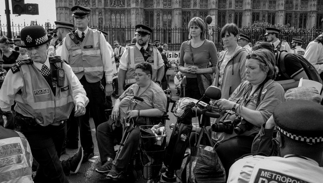 DPAC - Rights Not Games - A Week Of Action - September 4th-10th 2016 Westminster Bridge. the UK became the first country in the world to be investigated by the United Nations for grave and systematic violations of Disabled people’s rights. Photographs by Christopher John Ball - Part Two