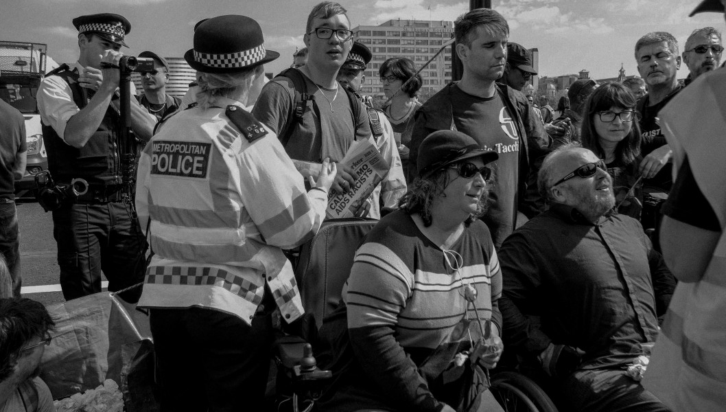 DPAC - Rights Not Games - A Week Of Action - September 4th-10th 2016 Westminster Bridge. the UK became the first country in the world to be investigated by the United Nations for grave and systematic violations of Disabled people’s rights. Photographs by Christopher John Ball - Part Two