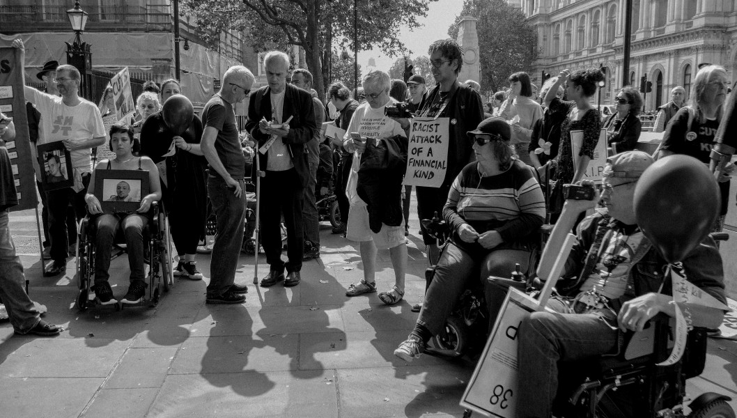 DPAC - Rights Not Games - A Week Of Action - September 4th-10th 2016 Westminster Bridge. the UK became the first country in the world to be investigated by the United Nations for grave and systematic violations of Disabled people’s rights. Photographs by Christopher John Ball