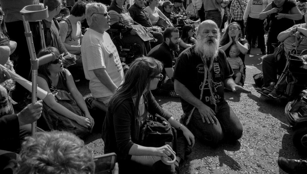 DPAC - Rights Not Games - A Week Of Action - September 4th-10th 2016 Westminster Bridge. the UK became the first country in the world to be investigated by the United Nations for grave and systematic violations of Disabled people’s rights. Photographs by Christopher John Ball - Part Two