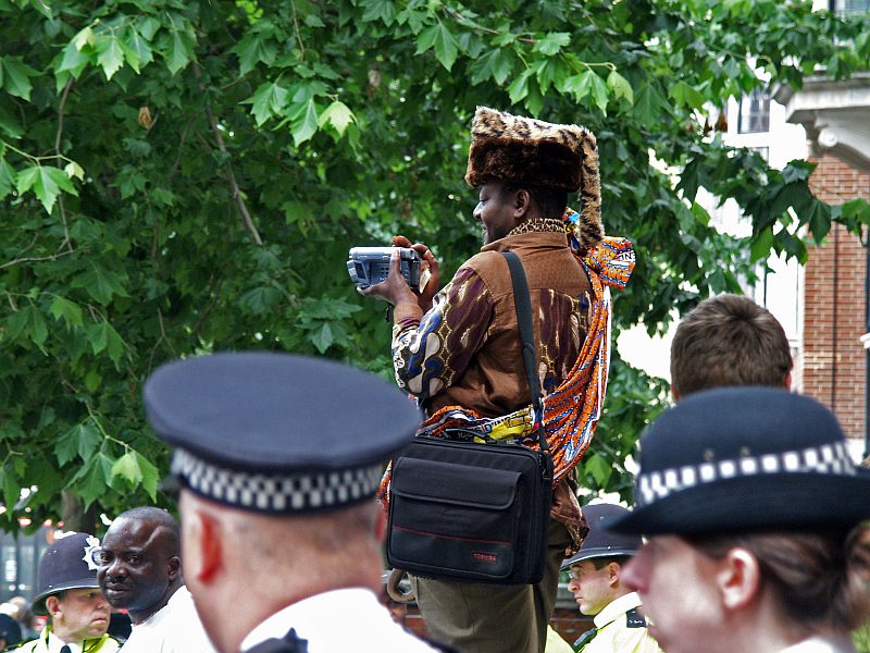 Demonstration Democratic Republic of Congo Embassy - 1st July 2005 - London - A City and its People A photographic study by Christopher John Ball - Photographer and Writer