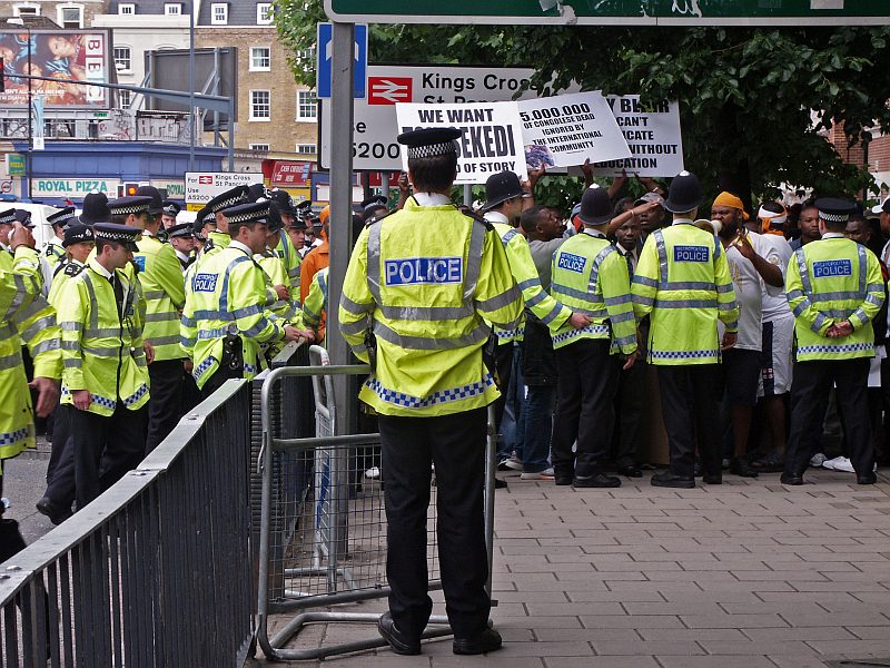 Demonstration Democratic Republic of Congo Embassy - 1st July 2005 - London - A City and its People A photographic study by Christopher John Ball - Photographer and Writer