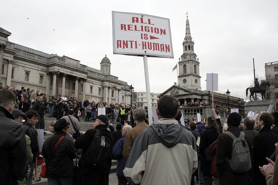 March for Free Expression, Trafalgar Square 25th March 2006 in response to Danish Cartoons - London - A City and its People A photographic study by Christopher John Ball - Photographer and Writer