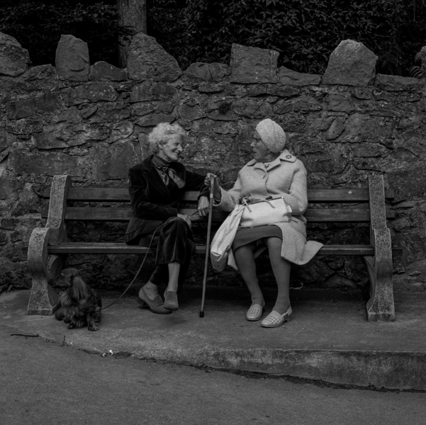 Old ladies chatting , Grange over Sands, 1988 From British Coastal Resorts - Photographic Essay by Christopher John Ball