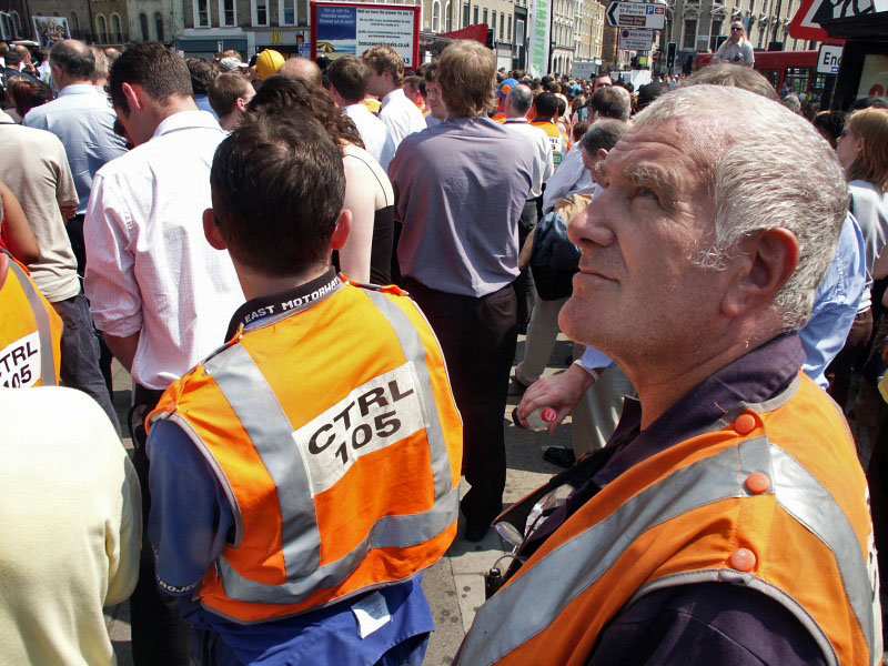 London - A City and its People - Terrorist Bombings, Kings Cross, 2 Minutes Silence July 2005 - A photographic study by Christopher John Ball - Photographer and Writer