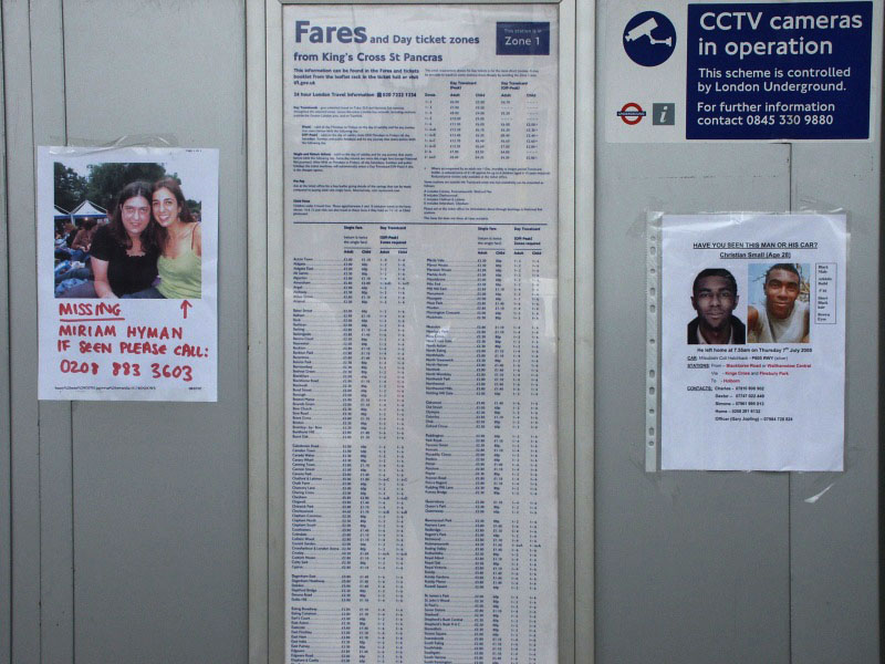 London - A City and its People - Terrorist Bombings, Kings Cross, 9th July 2005 - A photographic study by Christopher John Ball - Photographer and Writer