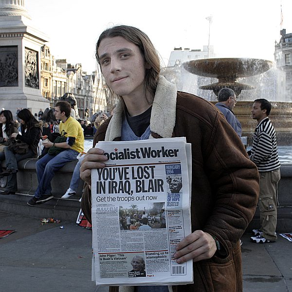 Student Demonstration against Fees at Trafalgar Square 6th October 2006 - London - A City and its People A photographic study by Christopher John Ball - Photographer and Writer