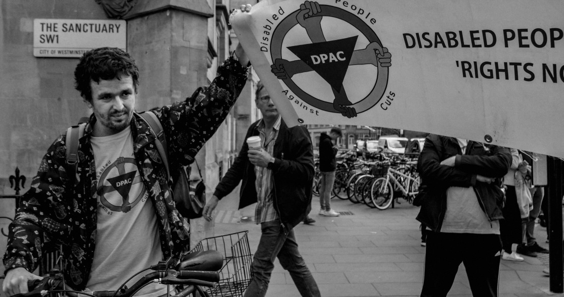 DPAC 'Trash The Tories' Demonstration 2017 General Election, London. 2nd May 2017 - Part One - Road Block.