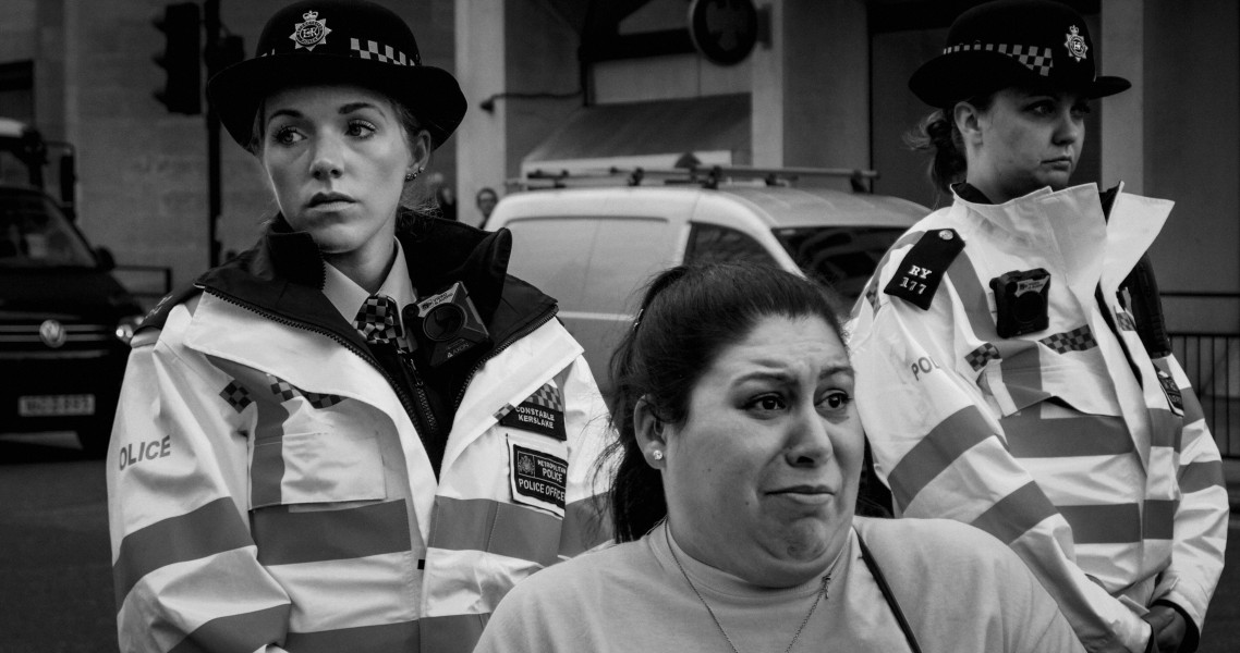 DPAC 'Trash The Tories' Demonstration 2017 General Election, London. 2nd May 2017 - Part One - Road Block.