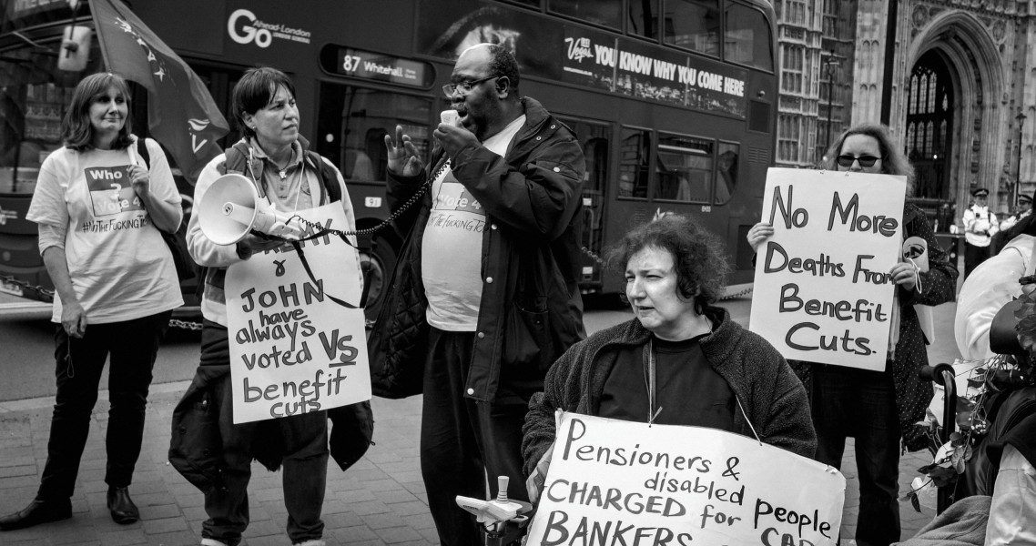 DPAC 'Trash The Tories' Demonstration 2017 General Election, London. 2nd May 2017 - Part One - Old Palace Yard.