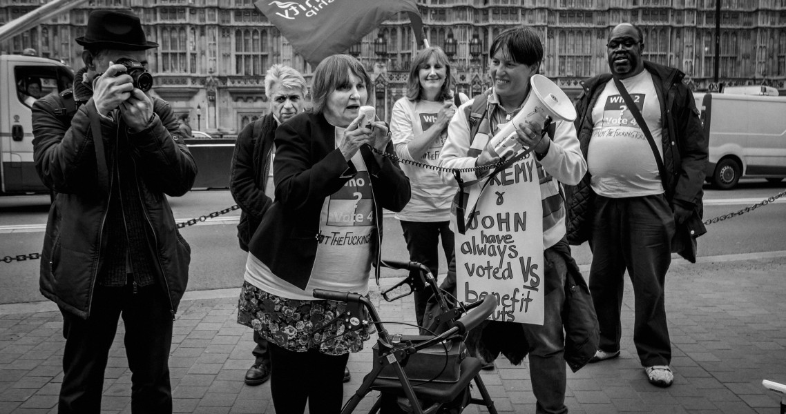 DPAC 'Trash The Tories' Demonstration 2017 General Election, London. 2nd May 2017 - Part One - Old Palace Yard.