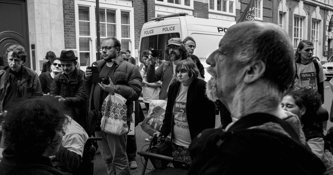 DPAC 'Trash The Tories' Demonstration 2017 General Election, London. 2nd May 2017 - Part Four - Outside Conservative Party HQ.