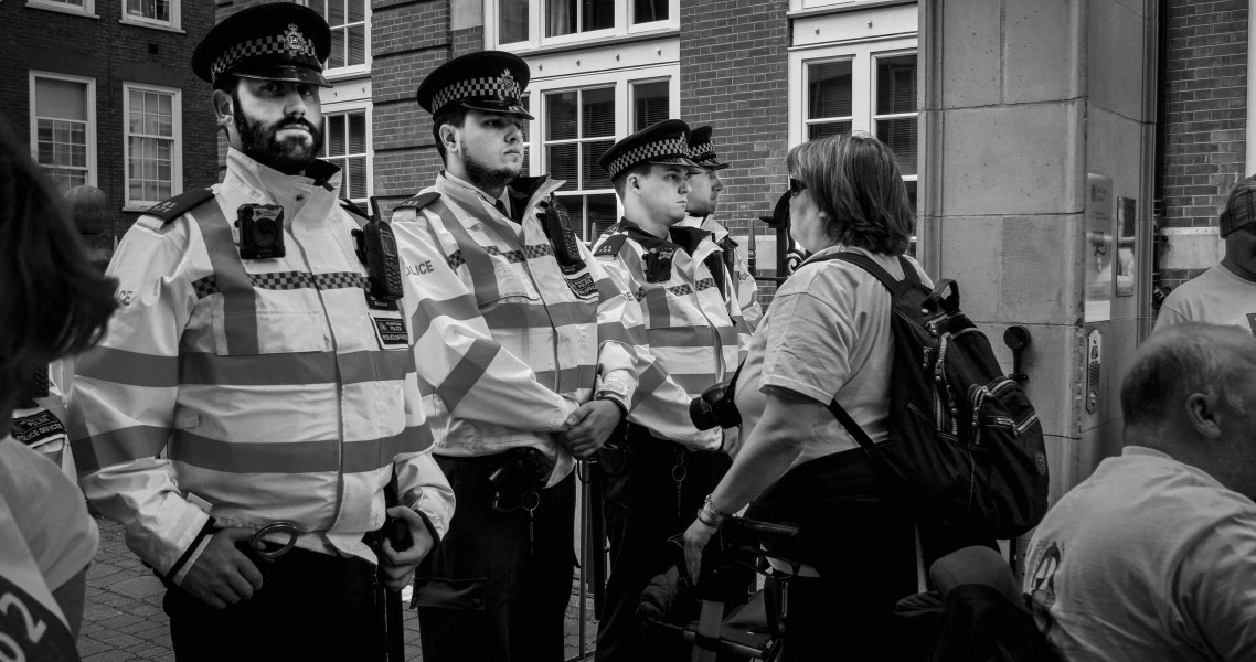 DPAC 'Trash The Tories' Demonstration 2017 General Election, London. 2nd May 2017 - Part Four - Outside Conservative Party HQ.