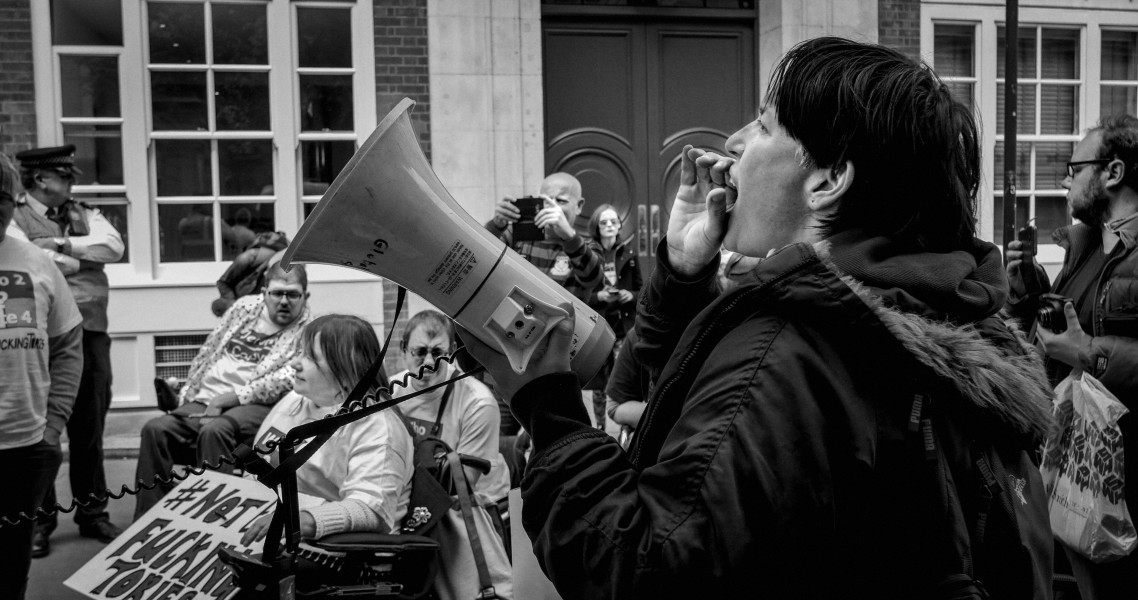 DPAC 'Trash The Tories' Demonstration 2017 General Election, London. 2nd May 2017 - Part Four - Outside Conservative Party HQ.