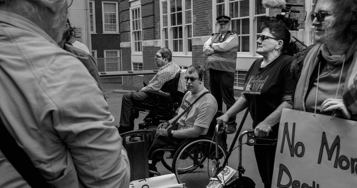 DPAC 'Trash The Tories' Demonstration 2017 General Election, London. 2nd May 2017 - Part Four - Outside Conservative Party HQ.