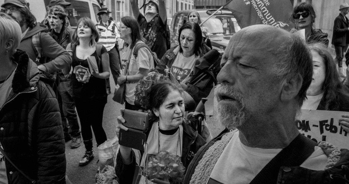 DPAC 'Trash The Tories' Demonstration 2017 General Election, London. 2nd May 2017 - Part Four - Outside Conservative Party HQ.