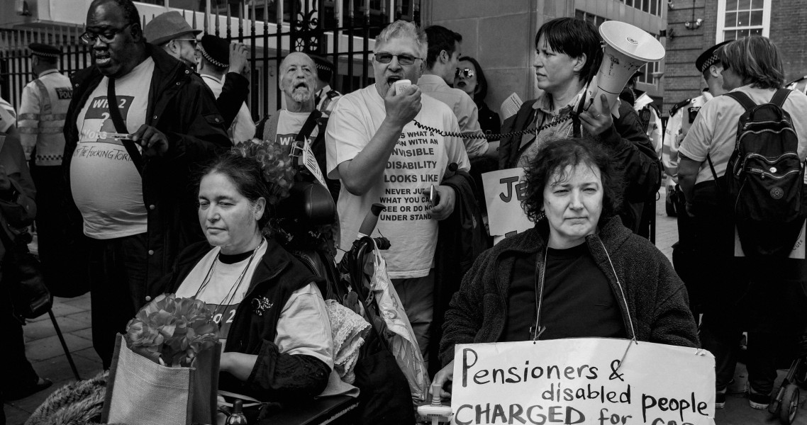 DPAC 'Trash The Tories' Demonstration 2017 General Election, London. 2nd May 2017 - Part Four - Outside Conservative Party HQ.