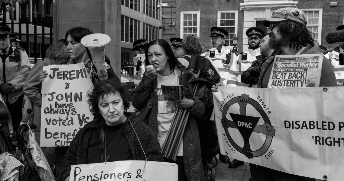 DPAC 'Trash The Tories' Demonstration 2017 General Election, London. 2nd May 2017 - Part Four - Outside Conservative Party HQ.