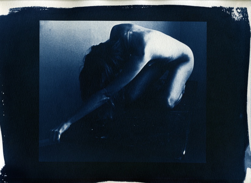 Nude Cyanotype - 12 Cyanotype Flower and Nude Photographs by Christopher John Ball - Photographer & Writer