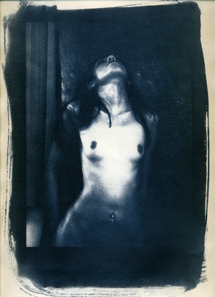 Cyanotype Nude - 8 - Fine Art Flower Photographs by Christopher John Ball - Photographer & Writer