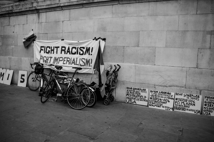 Demonstration against Danish Cartoons held by Muslims at Trafalgar Square 11th February 2006 - London - A City and its People A photographic study by Christopher John Ball - Photographer and Writer