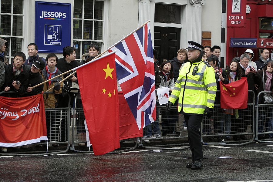 'London - A City and its People' - Olympic Torch Procession with Free Tibet Protest near Russell Square 6th April 2008 - A photographic study by Christopher John Ball - Photographer and Writer