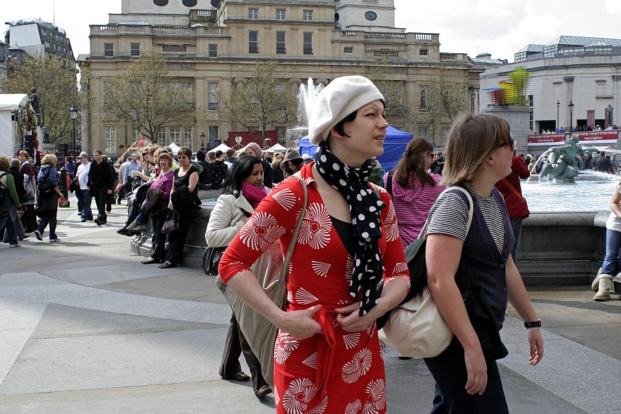 London - A City and its People - St Georges Day Trafalgar Square 2008 - A photographic study by Christopher John Ball - Photographer and Writer
