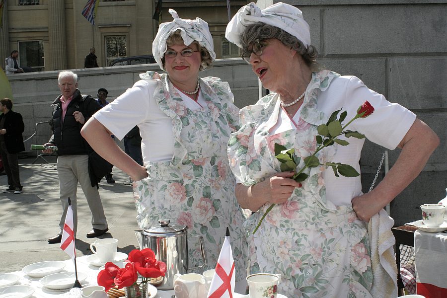 London - A City and its People - St Georges Day Trafalgar Square 2008 - A photographic study by Christopher John Ball - Photographer and Writer
