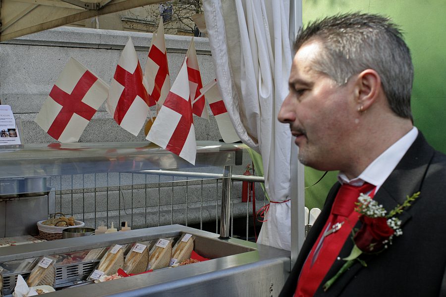 London - A City and its People - St Georges Day Trafalgar Square 2008 - A photographic study by Christopher John Ball - Photographer and Writer