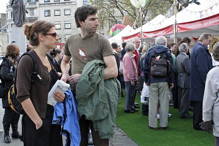 London - A City and its People - St Georges Day Trafalgar Square 2008 - A photographic study by Christopher John Ball - Photographer and Writer